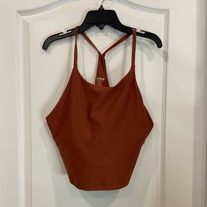 Burnt orange Old Navy Cropped athletic tank. Size XL
